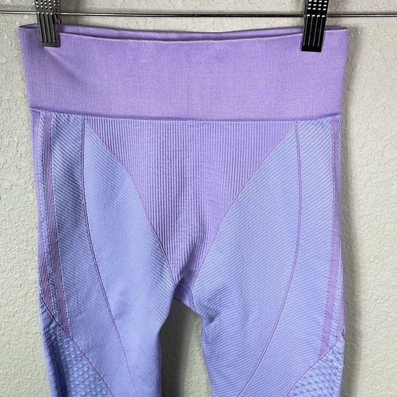 Adidas x IVY PARK Knit Seamless Sport Leggings Athletic Training Purple Lavender - Picture 5 of 14